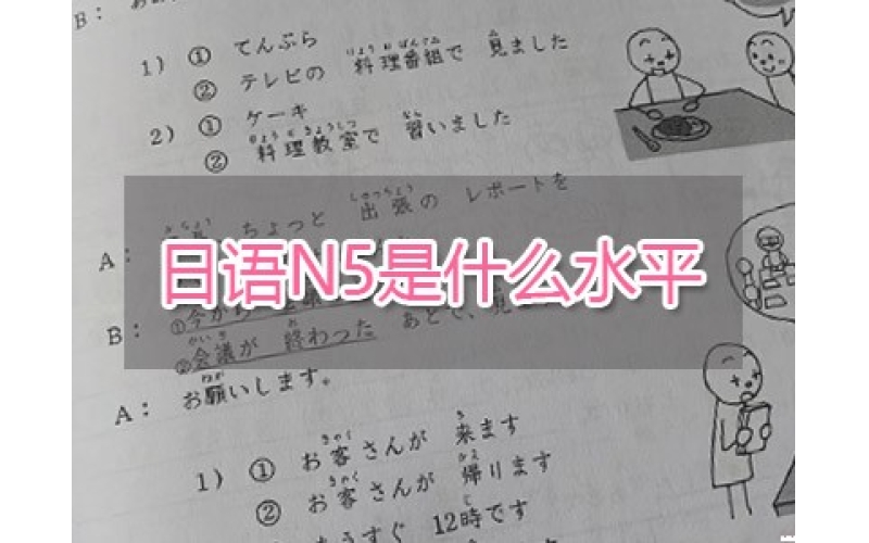 日語N5是什么水平